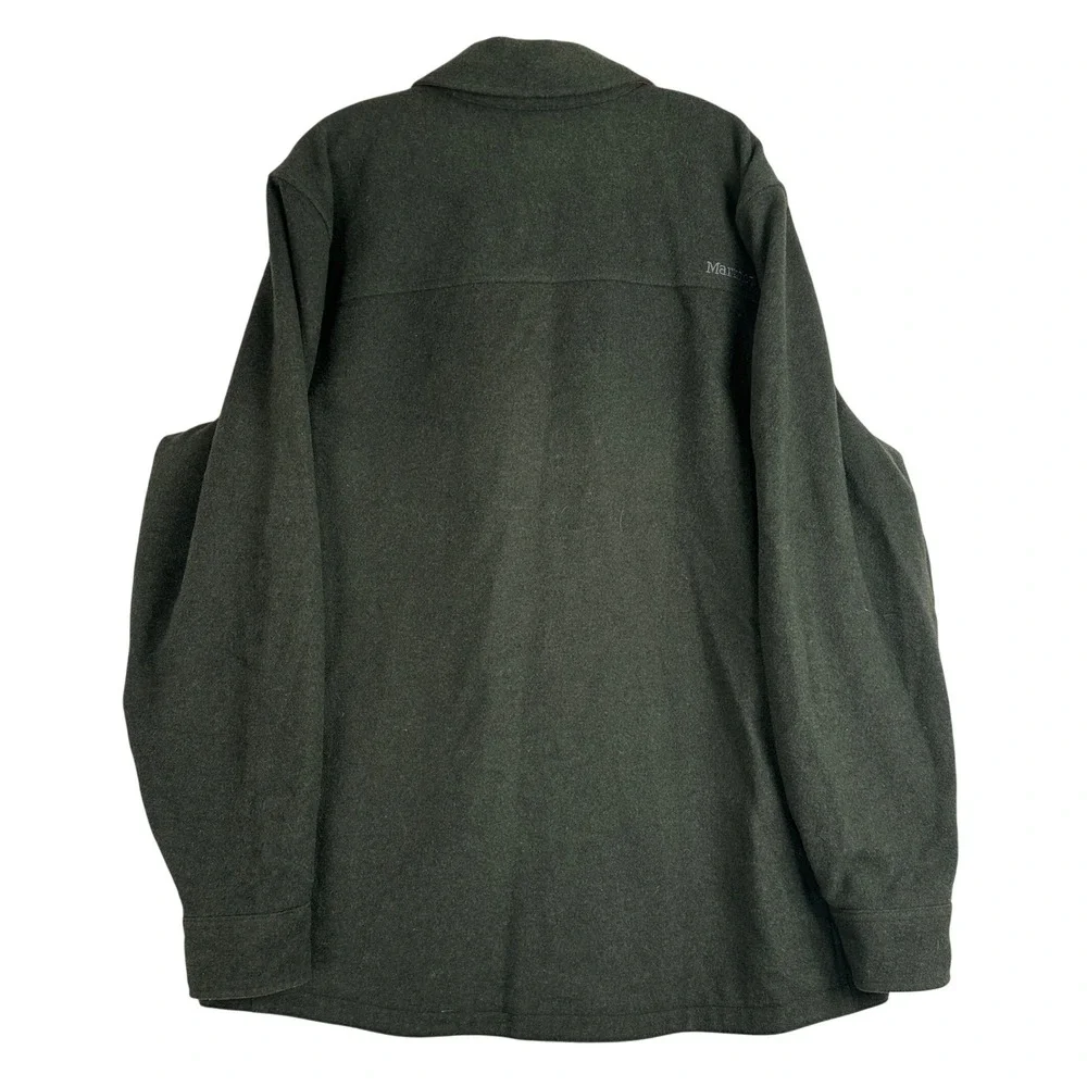 Marmot Wool Blend Shacket Shirt Jacket Mens XXL Olive Green Gorpcore Quilted